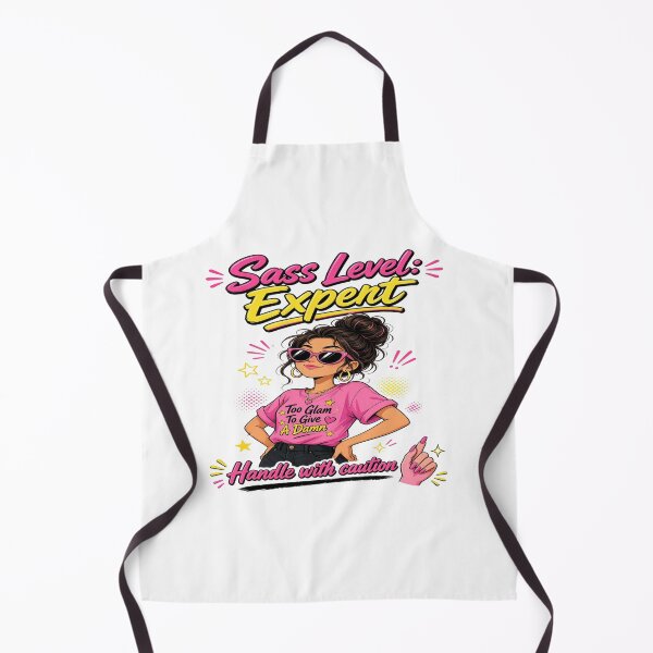 Item preview, Sass Level Expert Funny Sassy Girl Attitude Graphic – Too Glam to Give a Damn designed and sold by Sushikidsntoddlers.