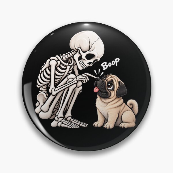 Item preview, Funny Skeleton Pug Dog Boop Halloween Design Mom Dad designed and sold by rafaeltto.