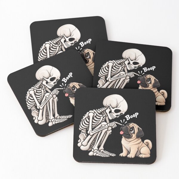Item preview, Funny Skeleton Pug Dog Boop Halloween Design Mom Dad designed and sold by rafaeltto.