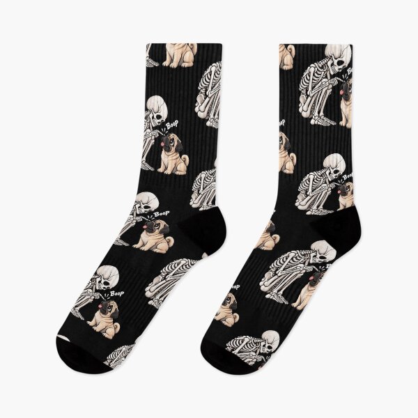 Item preview, Funny Skeleton Pug Dog Boop Halloween Design Mom Dad designed and sold by rafaeltto.