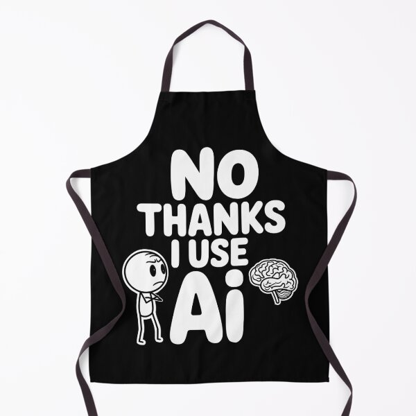 Item preview, No Thanks I Use AI Meme Skip Brain Use AI Humor designed and sold by Colorfulman.