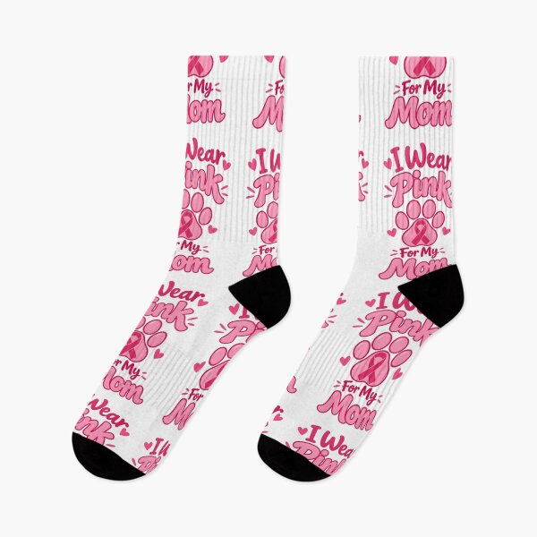 Item preview, I Wear Pink For My Mom Dog Paw Print Breast Cancer Awareness designed and sold by UniversPlant | Blooming with Hope.