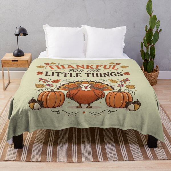 Item preview, Thankful for the Little Things Thanksgiving designed and sold by WikaKowalczyk.