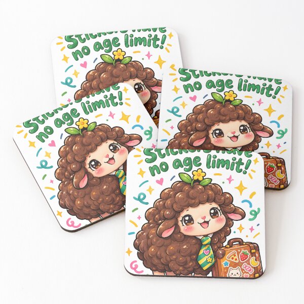 Item preview, Cute Sheep Stickers Have No Age Limit designed and sold by Pure Craft.