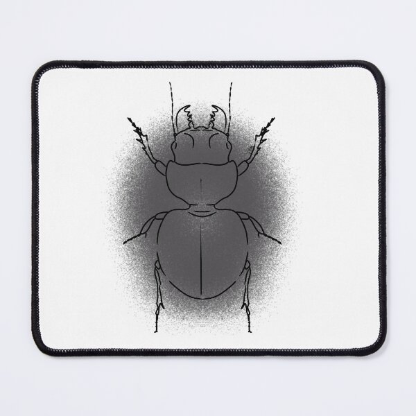 Item preview, Ground Beetle Line-art (Grey) Australian designed and sold by Burnt_Pikachu.