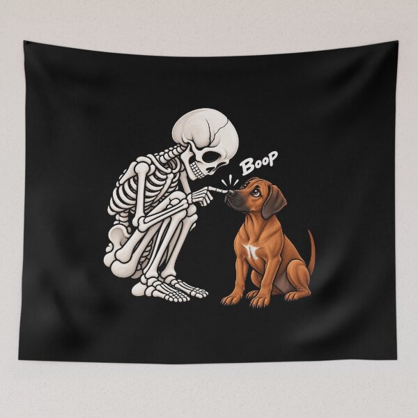 Item preview, Funny Skeleton Rhodesian Ridgeback Dog Boop Halloween Design Mom Dad designed and sold by rafaeltto.