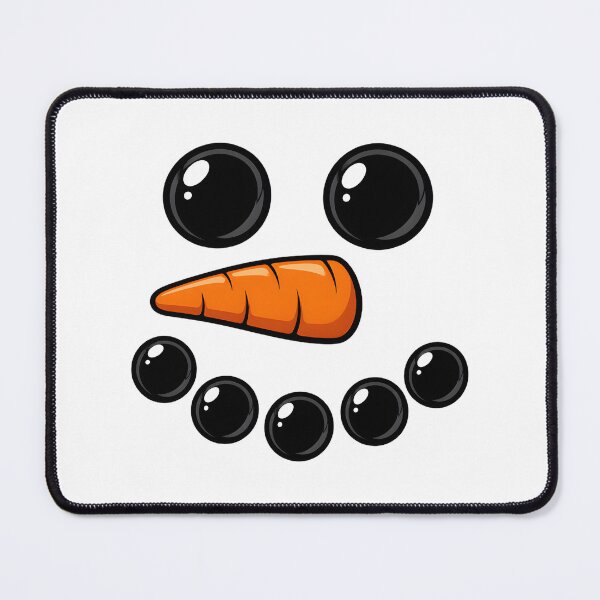 Item preview, Cheerful Snowman Face Illustration for Winter and Holiday Designs designed and sold by yellingberry.