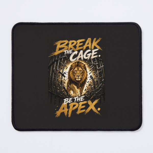 Item preview, Break The Cage Be The Apex Lion Motivational Quote Design designed and sold by Bennie Singh.