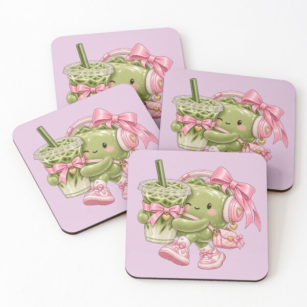 Item preview, Personaje de chica matcha – Linda pegatina kawaii de matcha helado – Regalo para amantes del matcha designed and sold by Infinite Images.