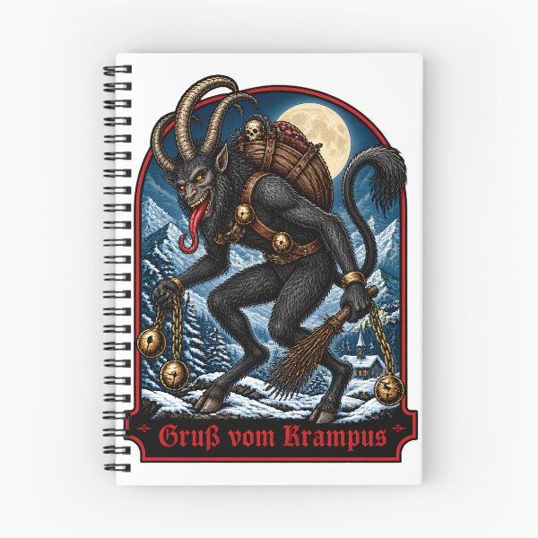 Item preview, Krampus and Azhmodai Mythical Demon Art Design designed and sold by Cemeterykiss.