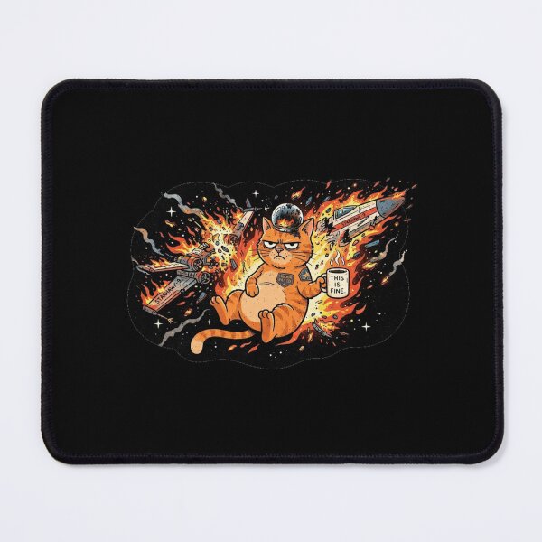 Item preview, This Is Fine Cat Space designed and sold by Maclaw200d.