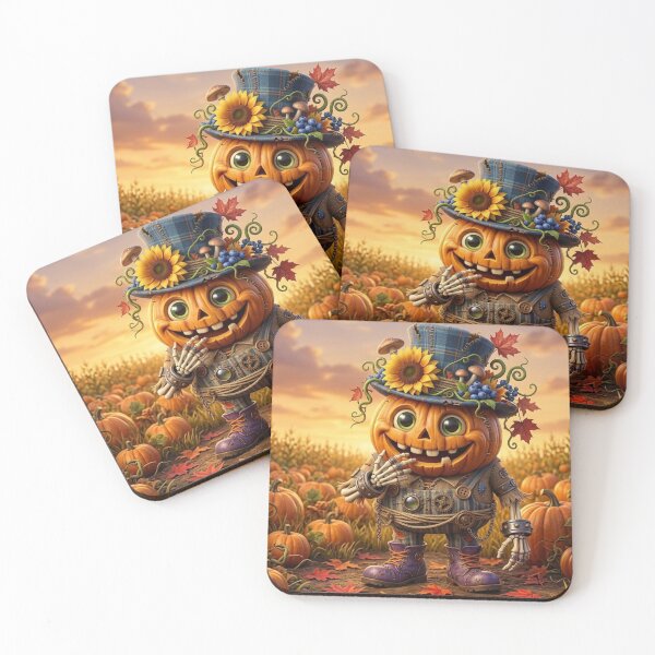 Item preview, Whimsical Scarecrow in a Golden Autumn Cornfield designed and sold by KingsArtworx 2.