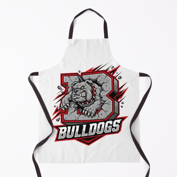 Item preview, Bulldogs Mascot Letter B Aggressive Sports Team Varsity Football Fan Crest    designed and sold by raedattia.