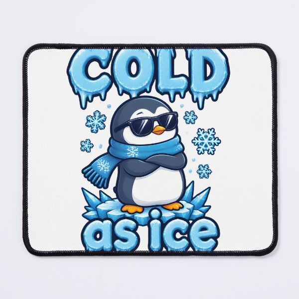 Item preview, Cool Penguin Relaxing with a Soothing Pipe in Frosty Winter Scene designed and sold by yellingberry.