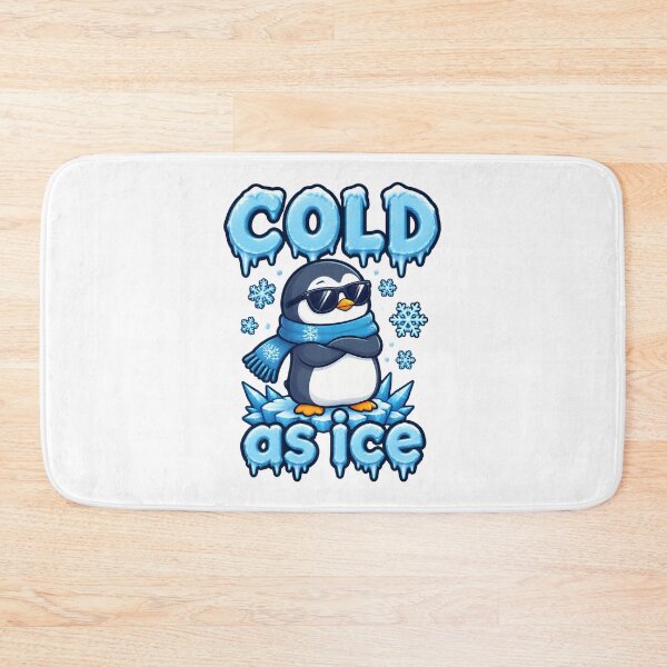 Item preview, Cool Penguin Relaxing with a Soothing Pipe in Frosty Winter Scene designed and sold by yellingberry.