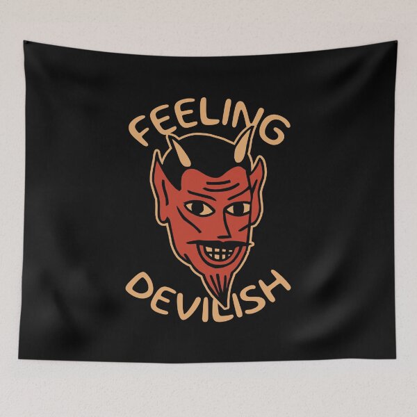 Item preview, Feeling Devilish Vintage Halloween designed and sold by KewaleeTee.
