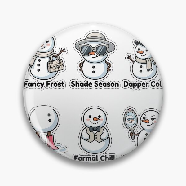Item preview, Sarcastic Snowman Fashion Sticker Pack - Stylish Cold Puns designed and sold by SimpleP.