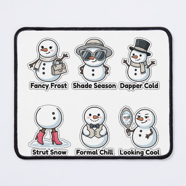 Item preview, Sarcastic Snowman Fashion Sticker Pack - Stylish Cold Puns designed and sold by SimpleP.