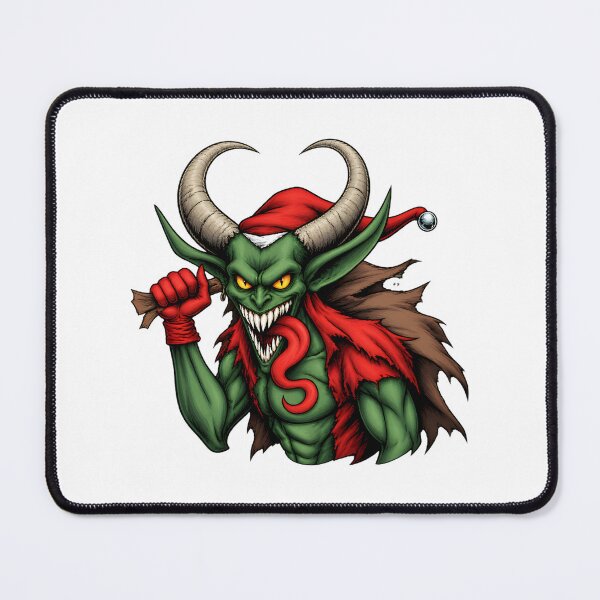 Item preview, Magnificent Krampus Illustration - Dark Holiday Mythical Creature Design designed and sold by Cemeterykiss.