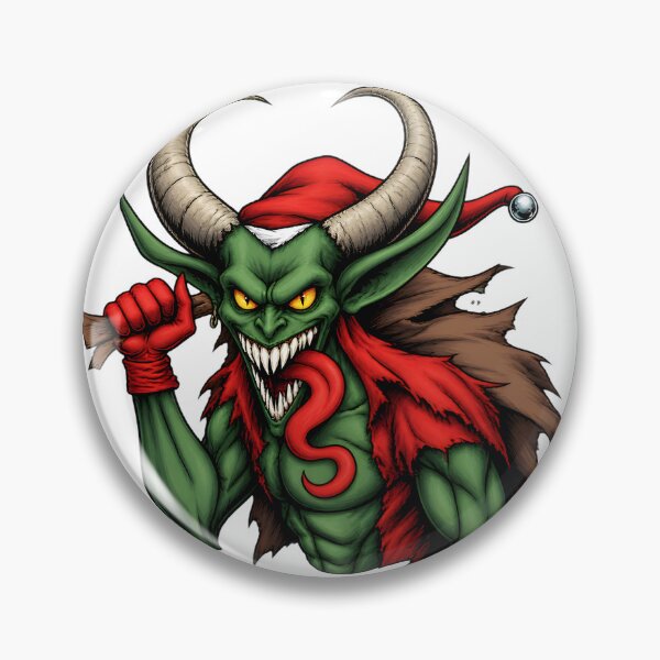Item preview, Magnificent Krampus Illustration - Dark Holiday Mythical Creature Design designed and sold by Cemeterykiss.