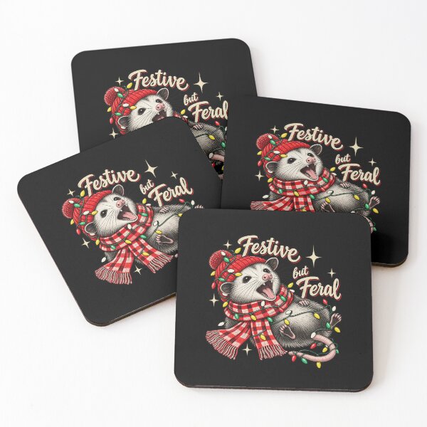 Item preview, Festive But Feral Cute Possum Christmas Holiday Lights Design designed and sold by Machomanshop.