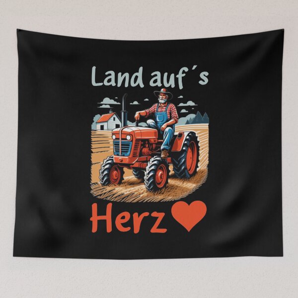 Item preview, Countryside, heart, farmer, tractor, rural life designed and sold by Loona97.