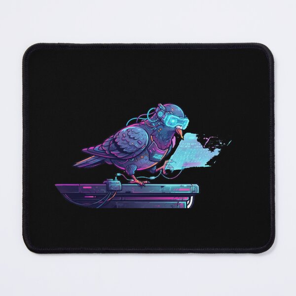 Item preview, Cyber Pigeon Hacker Futuristic Sci-Fi Bird Tech designed and sold by Maclaw200d.