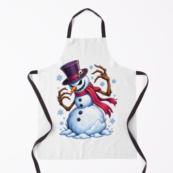 Item preview, Scary Snowman with Creepy Christmas Krampus Monster Design designed and sold by Cemeterykiss.