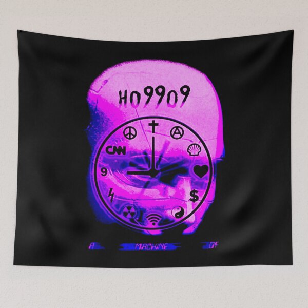 Item preview, Purple Skull Head With Clock designed and sold by DeadTired666.