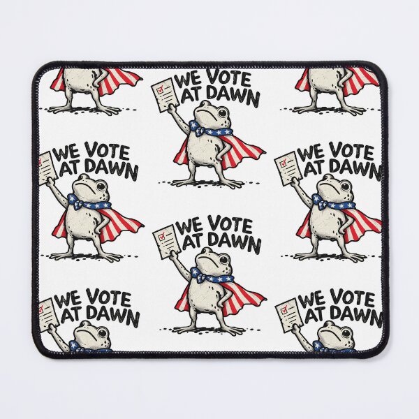 Item preview, We Vote At Dawn Patriotic Frog Election Day Voting Design designed and sold by Machomanshop.