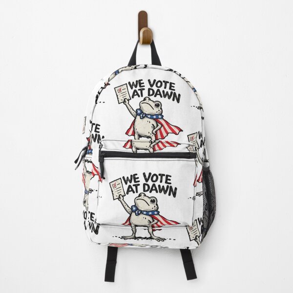 Item preview, We Vote At Dawn Patriotic Frog Election Day Voting Design designed and sold by Machomanshop.