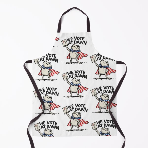 Item preview, We Vote At Dawn Patriotic Frog Election Day Voting Design designed and sold by Machomanshop.