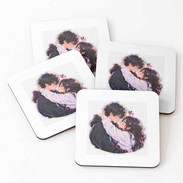 Item preview, Romantic Anime Couple Love Sticker designed and sold by thenksticker.