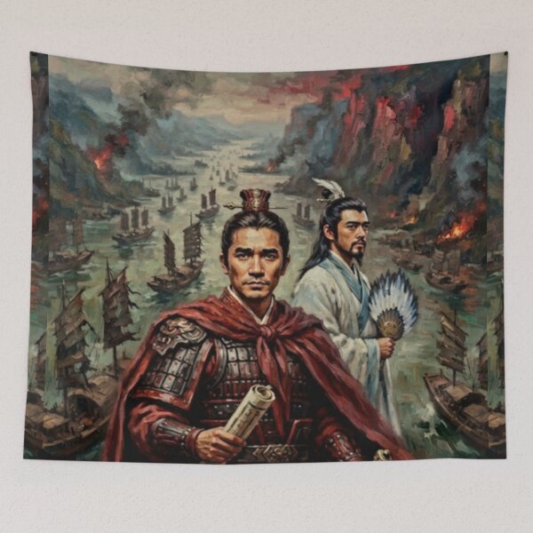 Item preview, Red Cliff Naval Battle Fine Art Tribute designed and sold by Art's Diner.