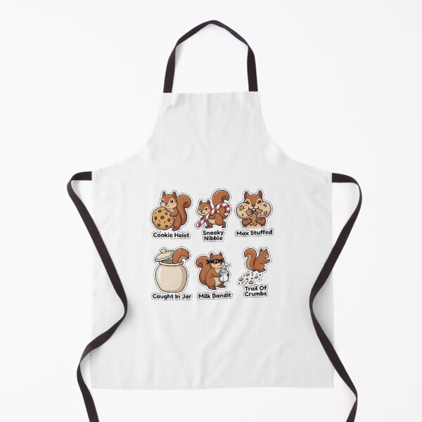 Item preview, Mischievous Squirrel Cookie Theft Sticker Pack - Funny Bakery Bandit Puns designed and sold by SimpleP.