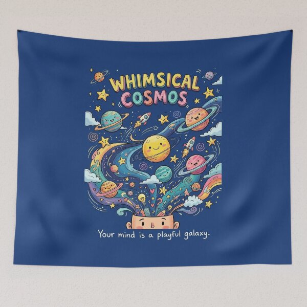 Item preview, whimsical cosmos designed and sold by ritusdesigns.