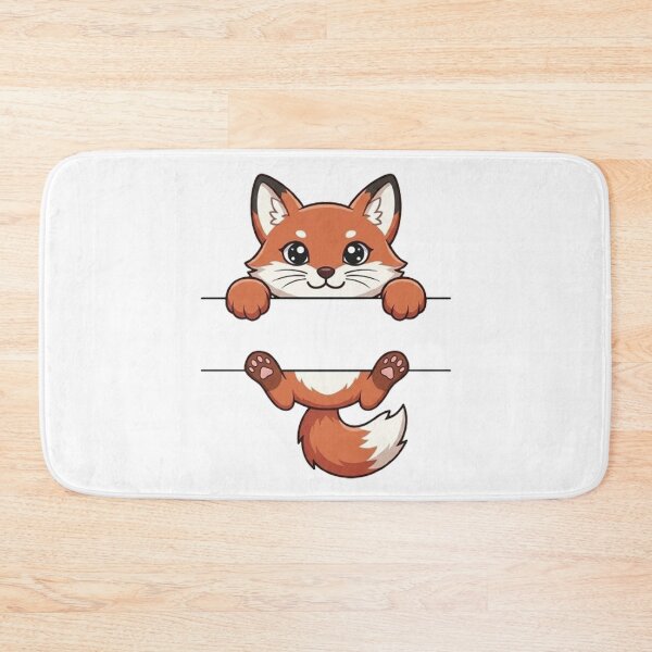 Item preview, Cute Red Fox Peeking - Kawaii Anime Fox designed and sold by PetalsPaws.
