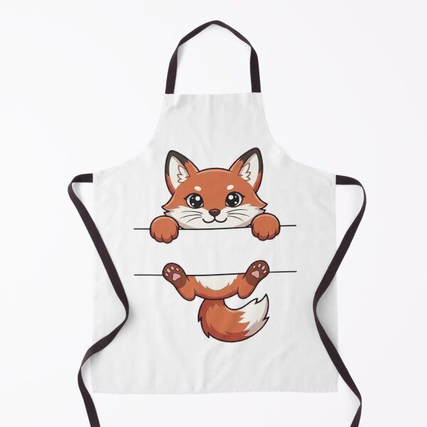 Item preview, Cute Red Fox Peeking - Kawaii Anime Fox designed and sold by PetalsPaws.
