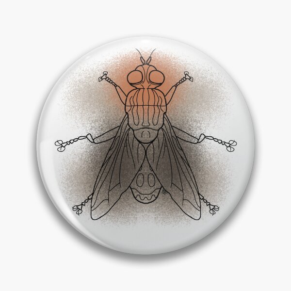 Item preview, Hexapoda House Fly Line-art (Brown, Beige Orange) designed and sold by Burnt_Pikachu.