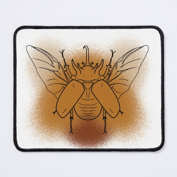 Item preview, Five-horn Rhinoceros Beetle Line-art (Brown) designed and sold by Burnt_Pikachu.