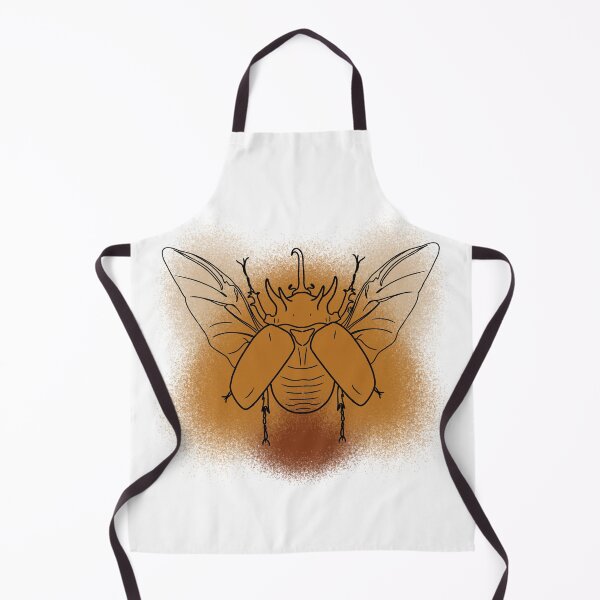 Item preview, Five-horn Rhinoceros Beetle Line-art (Brown) designed and sold by Burnt_Pikachu.