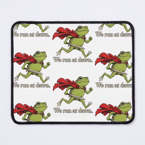 Item preview, We Run At Dawn Cute Knight Frog Runner Adventure Design designed and sold by Machomanshop.