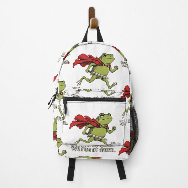 Item preview, We Run At Dawn Cute Knight Frog Runner Adventure Design designed and sold by Machomanshop.