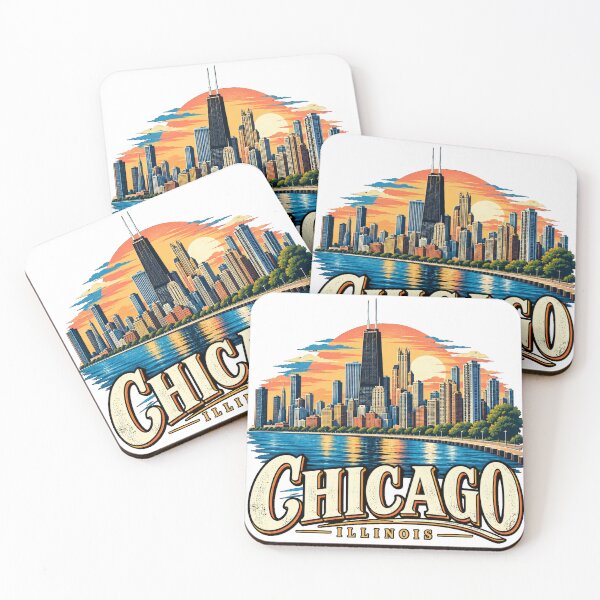 Item preview, Vintage Chicago Illinois Travel Souvenir Landmark Gift designed and sold by MichaeIRellov.
