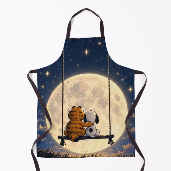 Item preview, Garfield & Snoopy Stargazing on a Swing designed and sold by katekrystal.