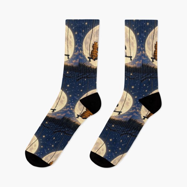 Item preview, Garfield & Snoopy Stargazing on a Swing designed and sold by katekrystal.