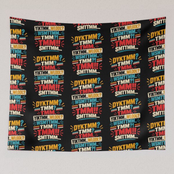 Item preview, Do You Know The Muffin Man Retro Acronym Dialogue Typography Design designed and sold by Machomanshop.