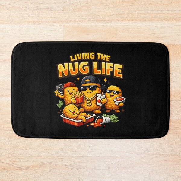 Item preview, Living the Nug Life – Funny Chicken Nugget Foodie designed and sold by SidTastic .