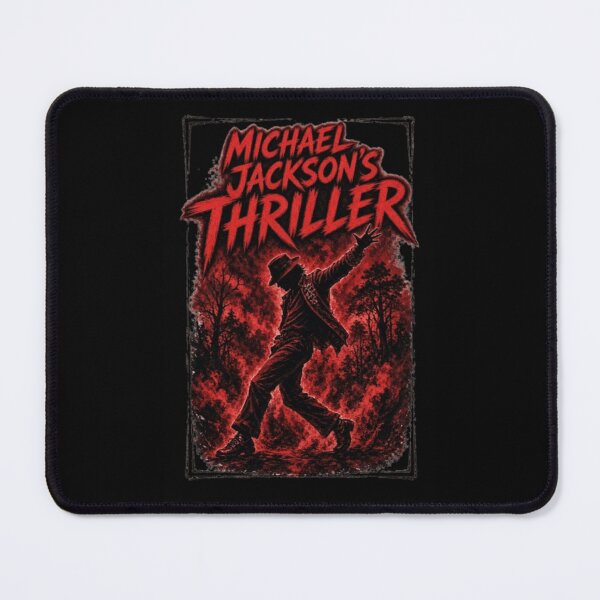 Item preview, Michael Jackson Thriller Dance Pose Red Silhouette King of Pop 80s Horror Music designed and sold by QliumoPery.