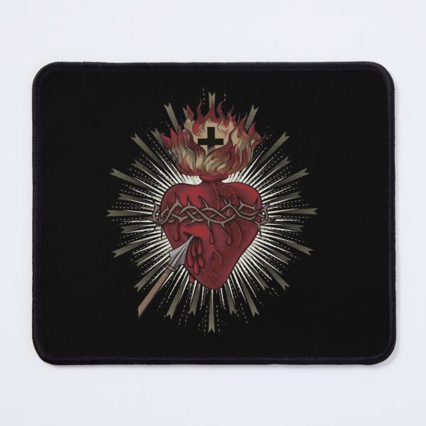 Item preview, Sacred Heart With Flaming Cross And Sharp Spear Art designed and sold by RolfThomas.